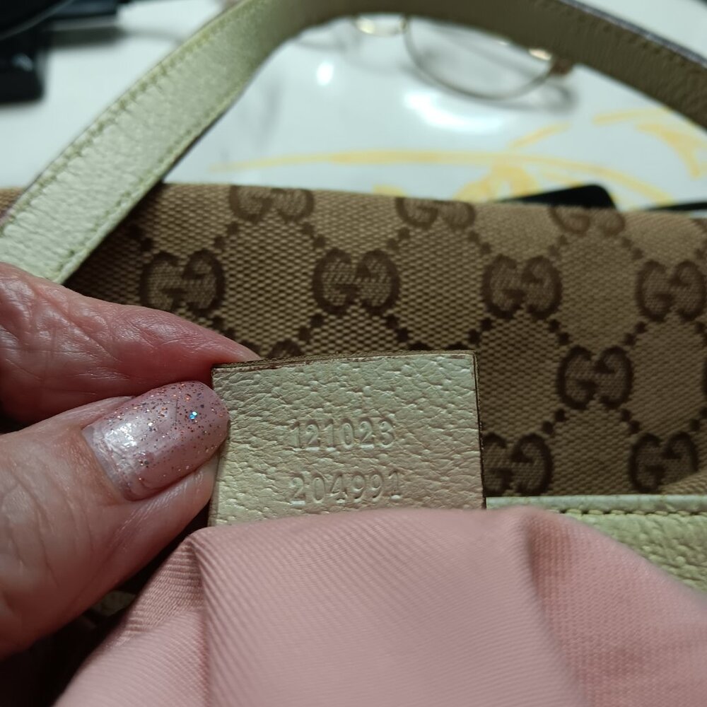 Authentic Gucci Eclipse Canvas Leather Trim Tote … - image 5